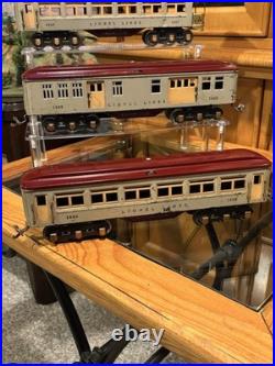 Rare & DesirableLionel Prewar 1933-37 VERMILLION 1685/1686/1687 Passengers