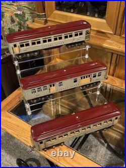 Rare & DesirableLionel Prewar 1933-37 VERMILLION 1685/1686/1687 Passengers