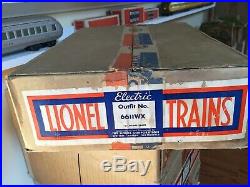 Rare Lionel 1937 Prewar Set Box 6611wx For Red Top Flying Yankee Excellent