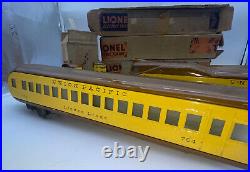 Rare Lionel O Gauge Prewar Streamlined Passenger Set 752E, 753,754 Trains CLEAN