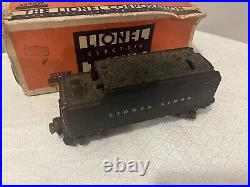 Rare Lionel Original Vtg Prewar 2224w Cast Whistle Train tender car inclds Box