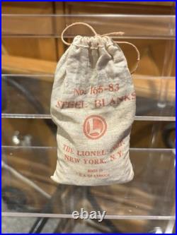 Rare- Lionel PREWAR No. 165-83 Steel Blanks NOS Excellent Bag! Serif Lettering