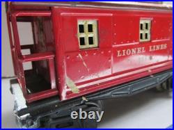 Rare Metal Lionel Pre-war O gauge Caboose Not Tested Could be rebuilt