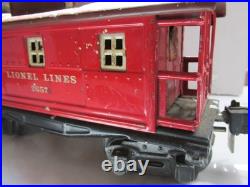 Rare Metal Lionel Pre-war O gauge Caboose Not Tested Could be rebuilt