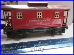Rare Metal Lionel Pre-war O gauge Caboose Not Tested Could be rebuilt