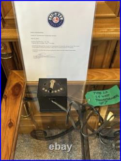 Rare Production SampleLionel Prewar Factory Archive Transformer (LX) Paperwork