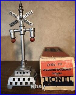 Read Description. Prewar Lionel O Or Standard Gauge 2 #79 Crossing Signals. M7