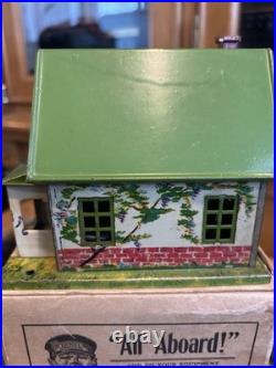 SCARCE Lionel Prewar Original Boxed Separate Sale 184 Solid Green Roof Bungalo