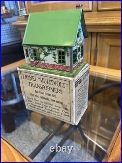 SCARCE Lionel Prewar Original Boxed Separate Sale 184 Solid Green Roof Bungalo