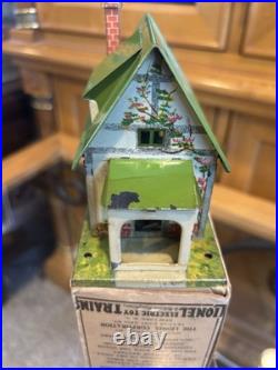 SCARCE Lionel Prewar Original Boxed Separate Sale 184 Solid Green Roof Bungalo