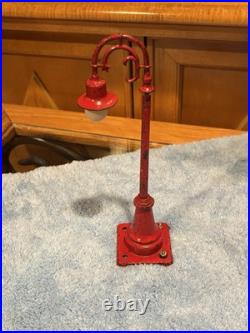 SCARCE Original RED Lionel Prewar 59 Lamp Post (Not a Repaint) Tested