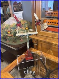 Scarce Ives/Lionel Prewar Late #109 Double Semaphore (Blood Red)