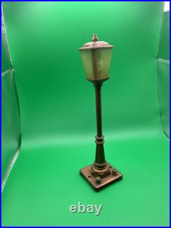 Scarce Lionel Prewar 1932 56 Bronze Copper Street Lamp for 922 Terrace Plot EX