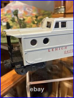 Test RunLionel Post War Gray641751 Lehigh Valley Porthole Caboose WithBox