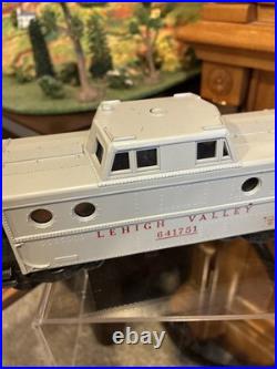Test RunLionel Post War Gray641751 Lehigh Valley Porthole Caboose WithBox