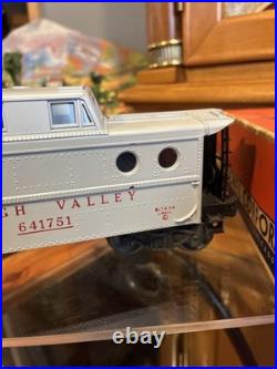 Test RunLionel Post War Gray641751 Lehigh Valley Porthole Caboose WithBox