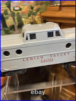 Test RunLionel Post War Gray641751 Lehigh Valley Porthole Caboose WithBox