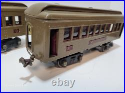 Two Lionel Pre-war Standard Gauge #337 Pullman & #338 Observation Passenger Cars Two Lionel Pre-war Standard Gauge #337 Pullman & #338 Observation Passenger Cars