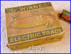 VINTAGE 1930'S PREWAR LIONEL THE WINNER ELECTRIC TRAIN SET WithBOX