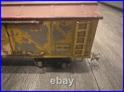 VINTAGE Ives Train Prewar Railroad Circus Body Car Yellow 20-192 Original RARE