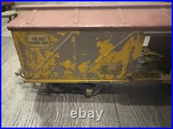VINTAGE Ives Train Prewar Railroad Circus Body Car Yellow 20-192 Original RARE