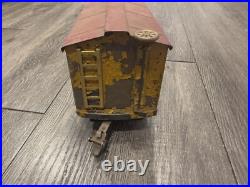 VINTAGE Ives Train Prewar Railroad Circus Body Car Yellow 20-192 Original RARE