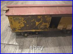 VINTAGE Ives Train Prewar Railroad Circus Body Car Yellow 20-192 Original RARE
