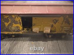 VINTAGE Ives Train Prewar Railroad Circus Body Car Yellow 20-192 Original RARE