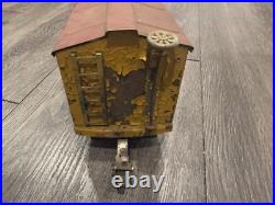 VINTAGE Ives Train Prewar Railroad Circus Body Car Yellow 20-192 Original RARE