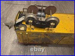 VINTAGE Ives Train Prewar Railroad Circus Body Car Yellow 20-192 Original RARE