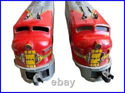 VINTAGE LIONEL 6-38312 #2343 SANTA FE DIESEL LOCOMOTIVE SET Post War
