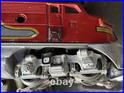 VINTAGE LIONEL 6-38312 #2343 SANTA FE DIESEL LOCOMOTIVE SET Post War