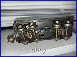 VINTAGE PREWAR LIONEL O GA. #249E 2-4-2 STEAM LOCOMOTIVE with 265W TEnder GUNMETAL