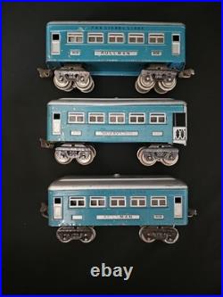 VTG Lionel Lines Pre-War O 2 Pullman Cars 609 & Observation Car 611 Metal Tin