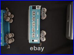 VTG Lionel Lines Pre-War O 2 Pullman Cars 609 & Observation Car 611 Metal Tin