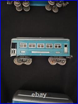 VTG Lionel Lines Pre-War O 2 Pullman Cars 609 & Observation Car 611 Metal Tin