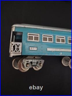 VTG Lionel Lines Pre-War O 2 Pullman Cars 609 & Observation Car 611 Metal Tin