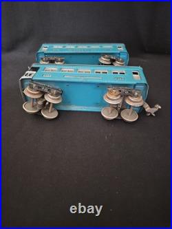 VTG Lionel Lines Pre-War O 2 Pullman Cars 609 & Observation Car 611 Metal Tin