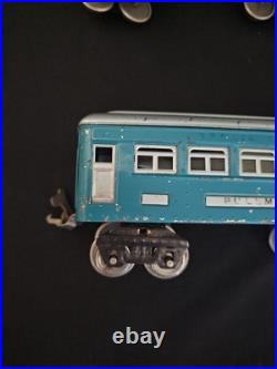 VTG Lionel Lines Pre-War O 2 Pullman Cars 609 & Observation Car 611 Metal Tin