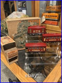 Very Nice Lionel Original Prewar BOXED 248 Red Passenger Set #292! VG+-EX! RUNS