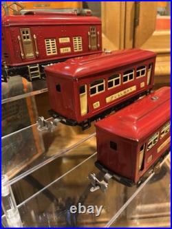 Very Nice Lionel Original Prewar BOXED 248 Red Passenger Set #292! VG+-EX! RUNS