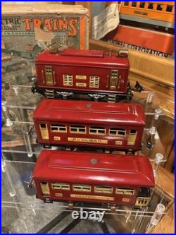 Very Nice Lionel Original Prewar BOXED 248 Red Passenger Set #292! VG+-EX! RUNS