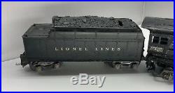 Vintage LIONEL Prewar 225E Locomotive With 2666w Whistle Tender O Guage/scale