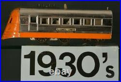 Vintage Lionel 1535 Prewar Streamliner Junior Windup Chrome Orange CA 1935