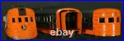 Vintage Lionel 1535 Prewar Streamliner Junior Windup Chrome Orange CA 1935