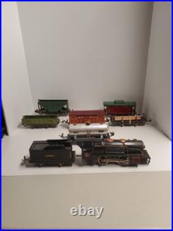 Vintage Lionel 259E Steam Locomotive Train Set Lot 8 Pcs Metal Pre-War O Gauge