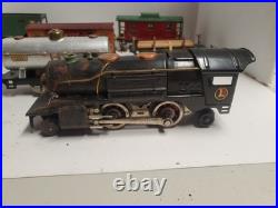 Vintage Lionel 259E Steam Locomotive Train Set Lot 8 Pcs Metal Pre-War O Gauge