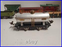 Vintage Lionel 259E Steam Locomotive Train Set Lot 8 Pcs Metal Pre-War O Gauge