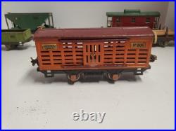 Vintage Lionel 259E Steam Locomotive Train Set Lot 8 Pcs Metal Pre-War O Gauge