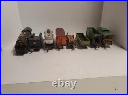 Vintage Lionel 259E Steam Locomotive Train Set Lot 8 Pcs Metal Pre-War O Gauge